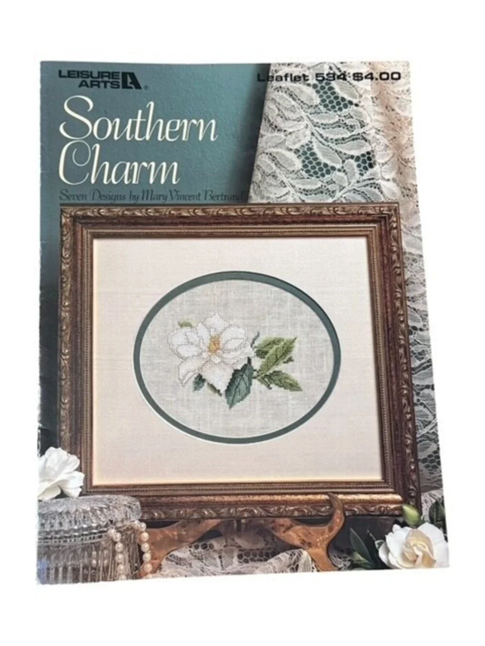 Leisure Arts Southern Charm Cross Stitch Pattern Leaflet